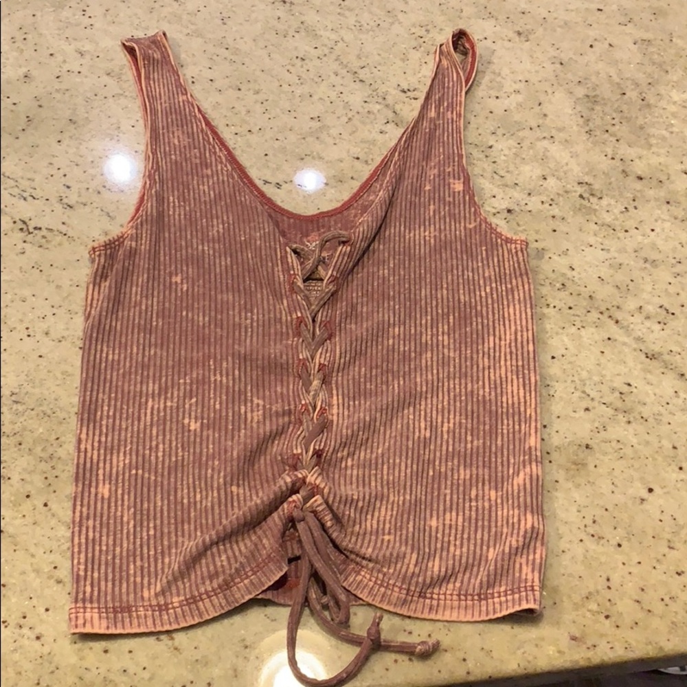 American Eagle Maroon Tank